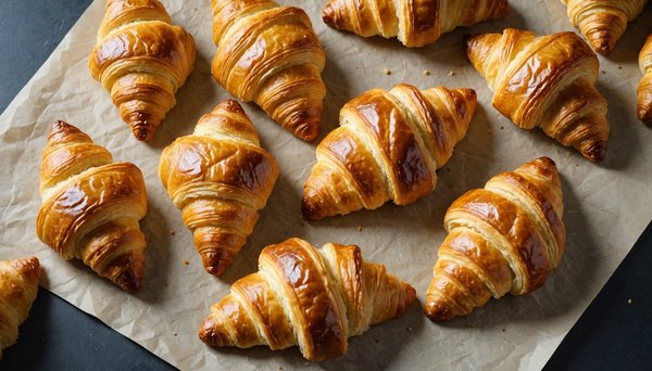 Découvrez les astuces infaillibles pour réaliser des croissants maison dorés et croustillants avec une pâte feuilletée parfaite !