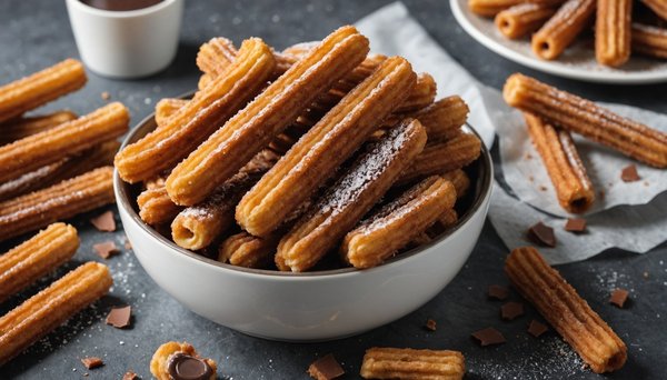 Savourez les churros au chocolat : une recette irrésistible au cœur moelleux et à la croûte croustillante !