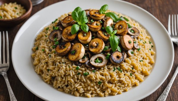 Savourez un risotto onctueux aux champignons dorés : la recette ultime à tester immédiatement !